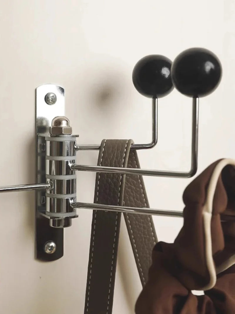 Iron wall hook rack space-saving durable stylish organizer