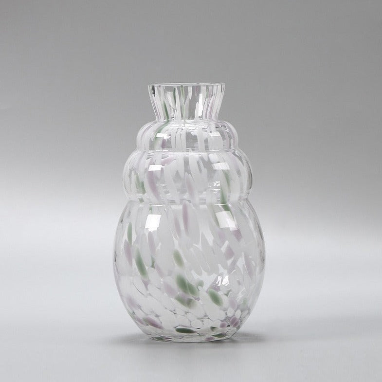 Murano Marble Twist Glass Vase