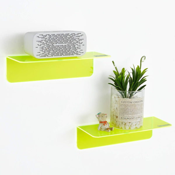 Neon Acrylic Floating Wall Shelve