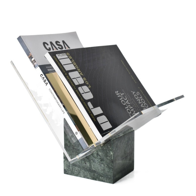 Omar Marble Magazine Holder & Organizer