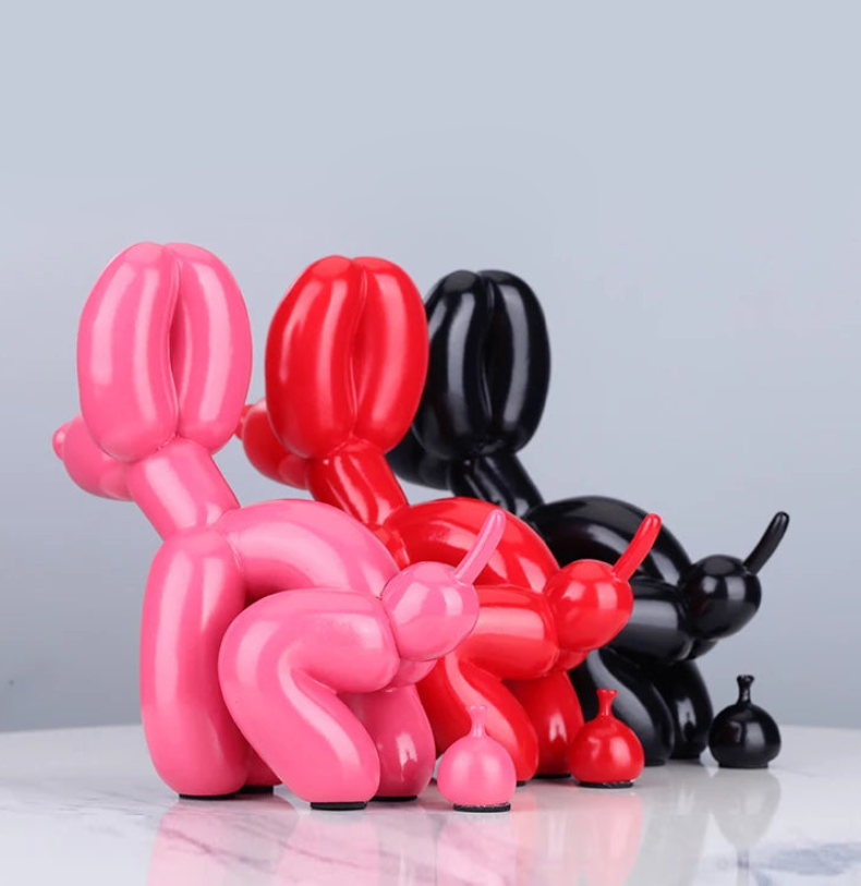 On a Walk Balloon Dog Figurine