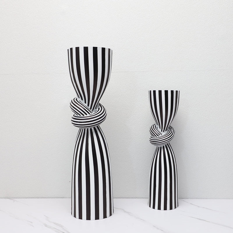 Optic Knot Stripe Candle Holder