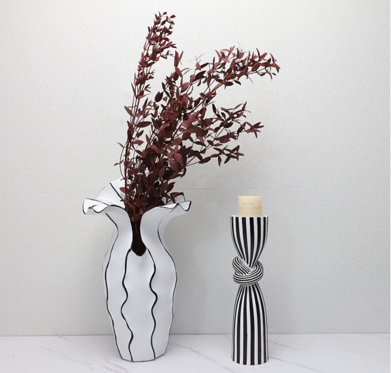 Optic Knot Stripe Candle Holder