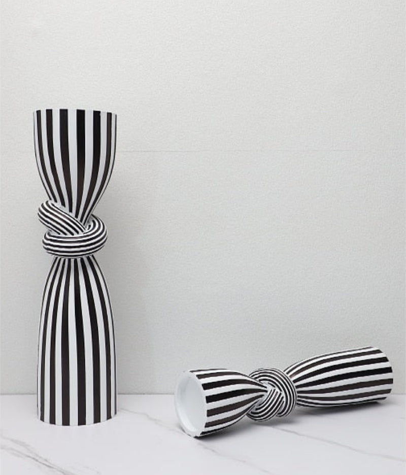 Optic Knot Stripe Candle Holder