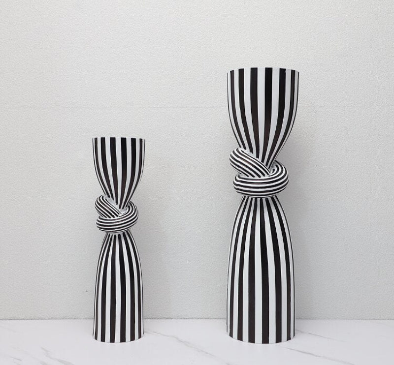 Optic Knot Stripe Candle Holder