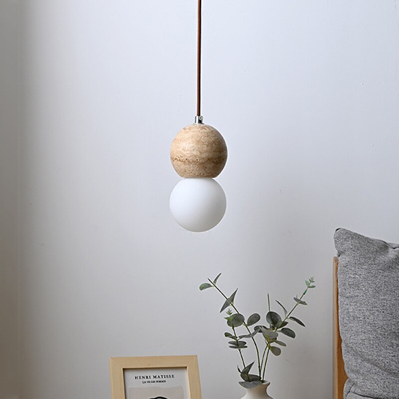 Ora Stone Globe LED Pendant Lamp