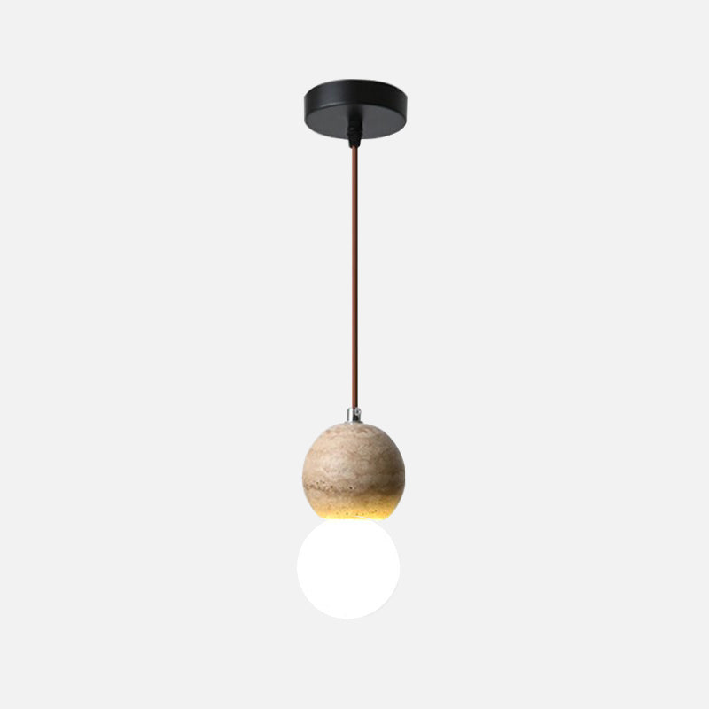 Ora Stone Globe LED Pendant Lamp