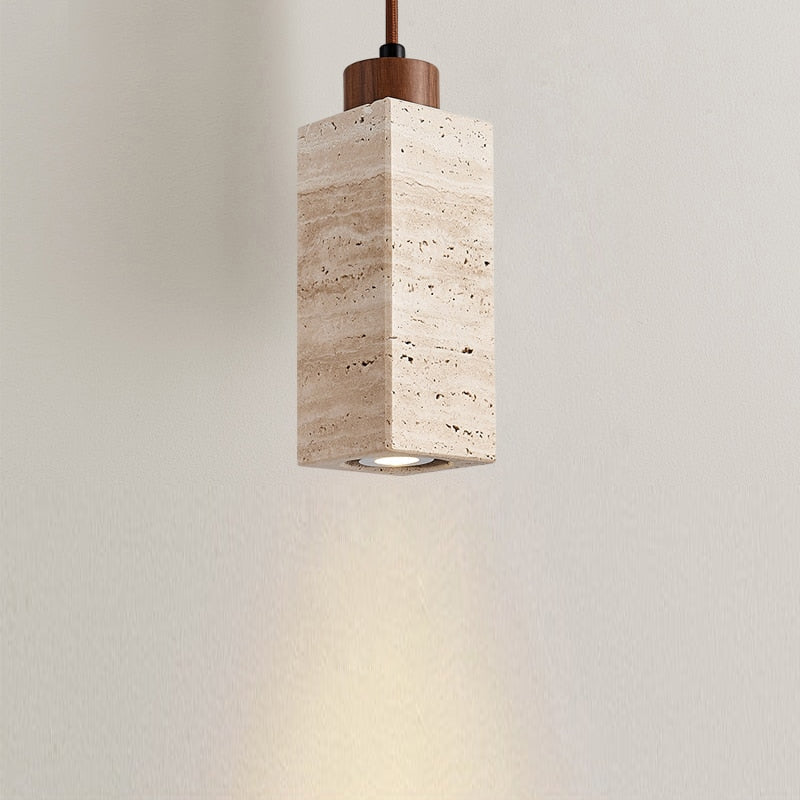 Yellow Marble Pendant Light