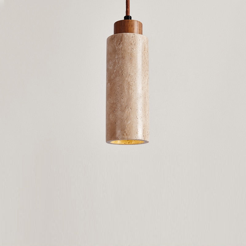 Yellow Marble Pendant Light