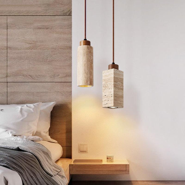 Yellow Marble Pendant Light