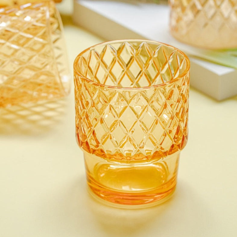 Pineapple Stackable Glass Cup Set