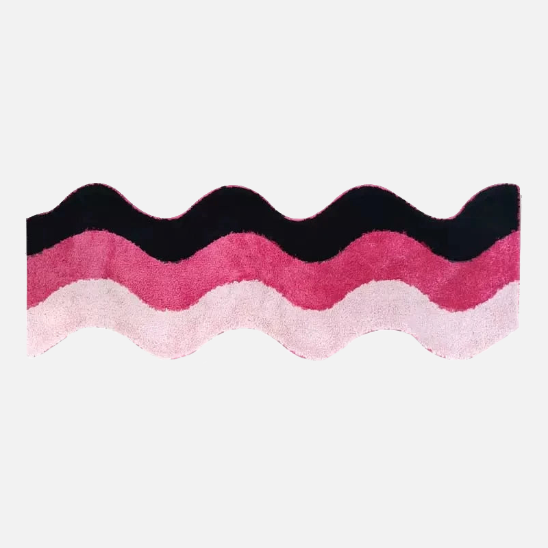 Tufting Black Pink Wave