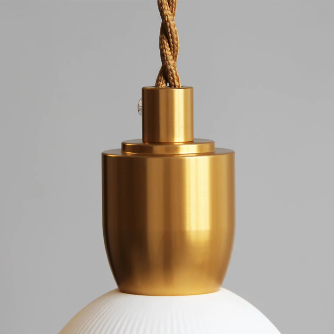 pleated pendant light