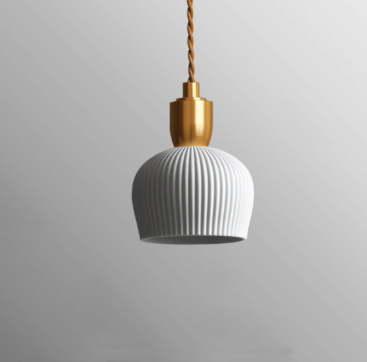 pleated pendant light