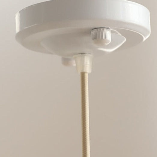 Pleated Flower Glazed Ceramic LED Pendant Light