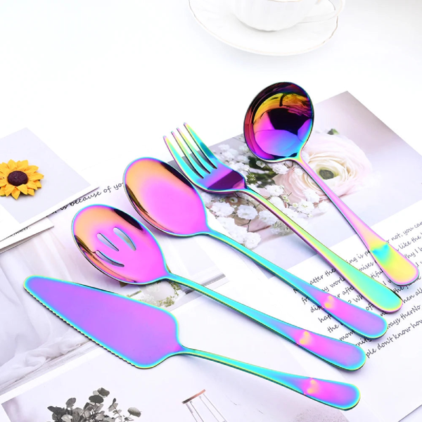 Rainbow Stainless Steel Utensil Set