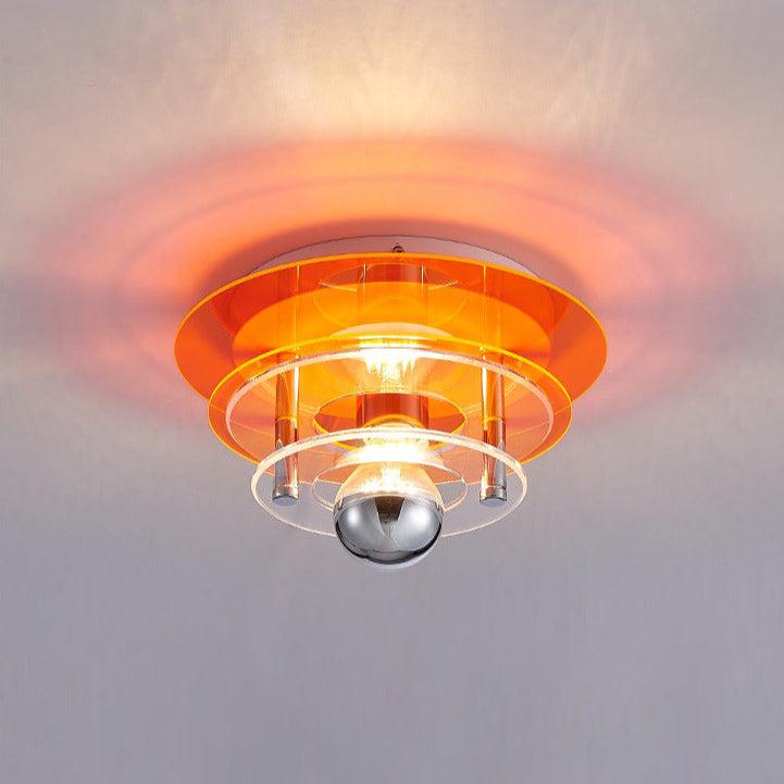 Retro Color Layers Acrylic LED Ceiling Lamp