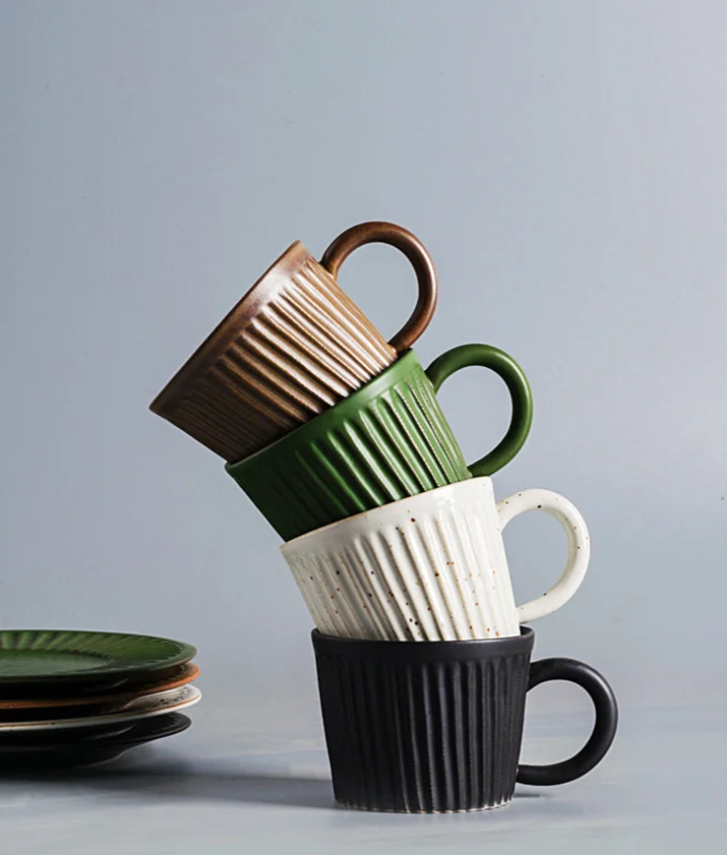 Ceramic Coffee Cup And Saucer Set