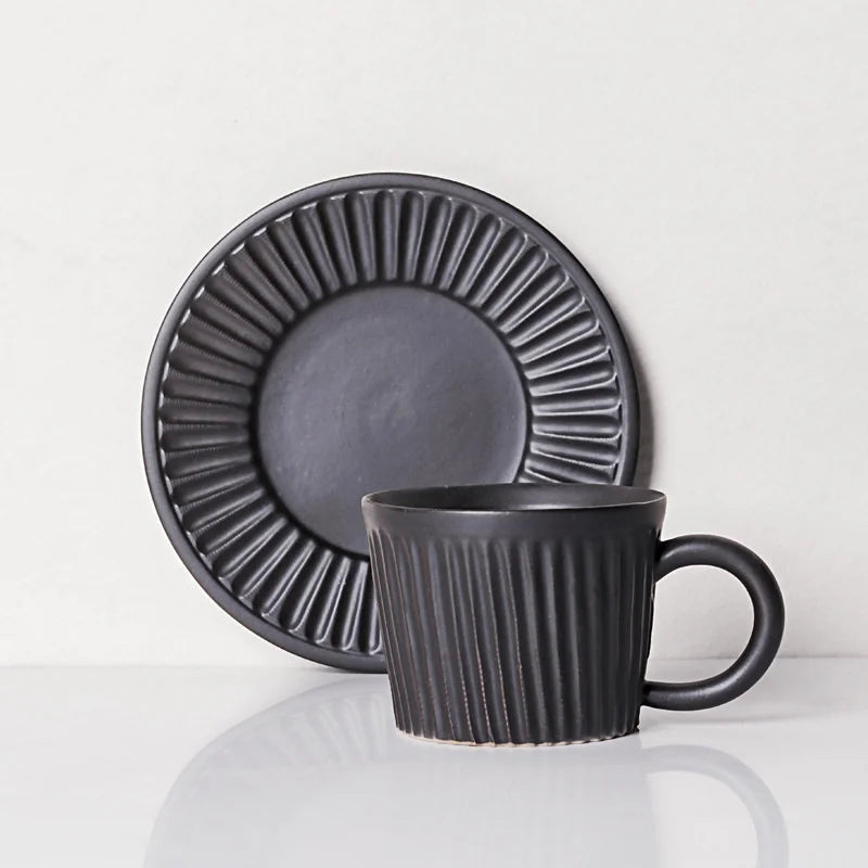 Ceramic Coffee Cup And Saucer Set