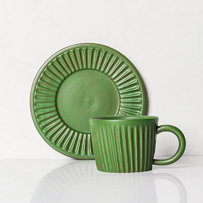 Ceramic Coffee Cup And Saucer Set