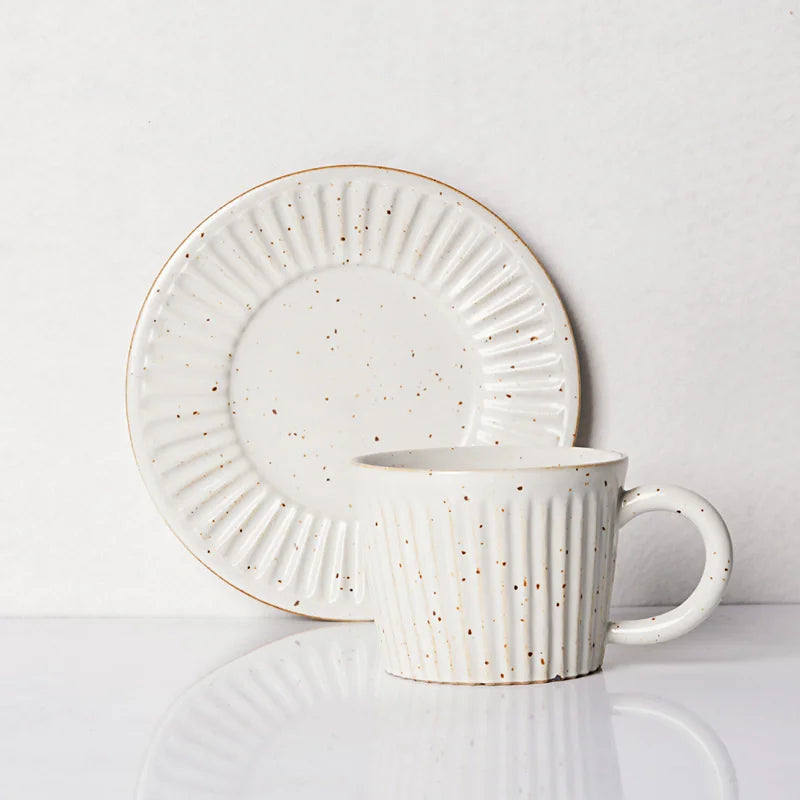 Ceramic Coffee Cup And Saucer Set