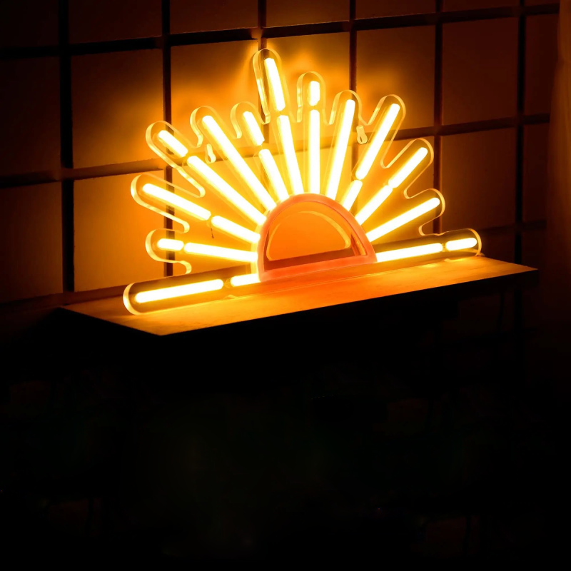 Sunrise Horizon LED Neon Light for room party bar decor