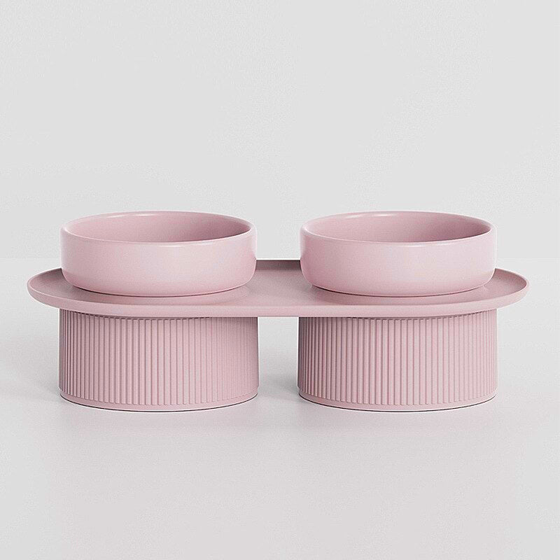 Elevated Double Food and Water Pet Bowls