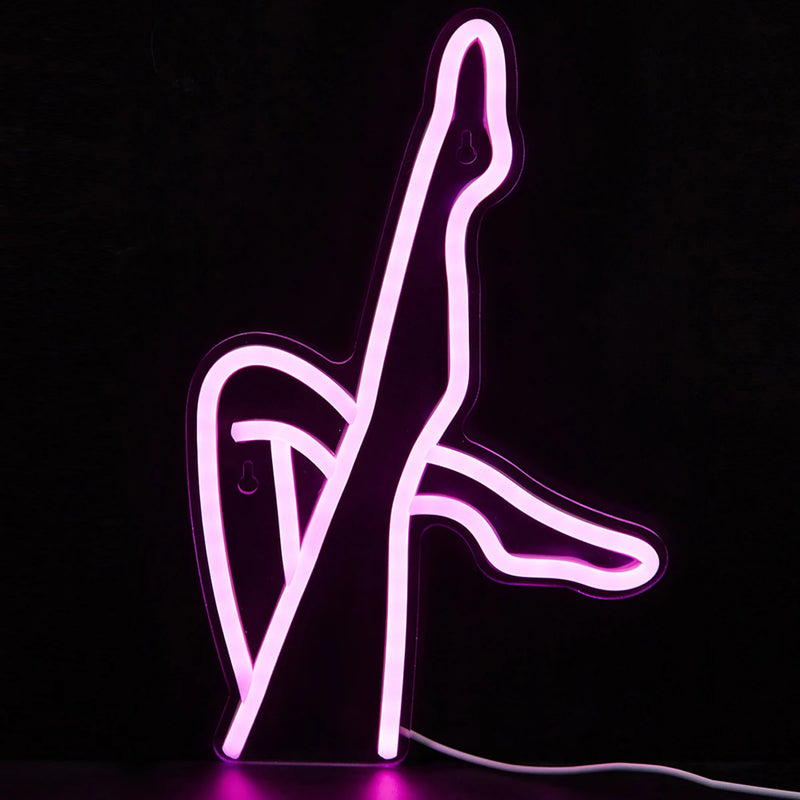 Electric Lady Legs Neon Light Party bar night club bathroom powder room living room decor