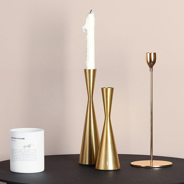 Brass Tower Retro Candle Holder - Final Sale