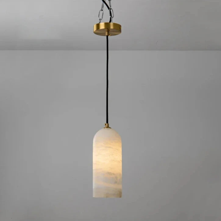 marble led pendant lamp cylindrical pendant light with adjustable cord