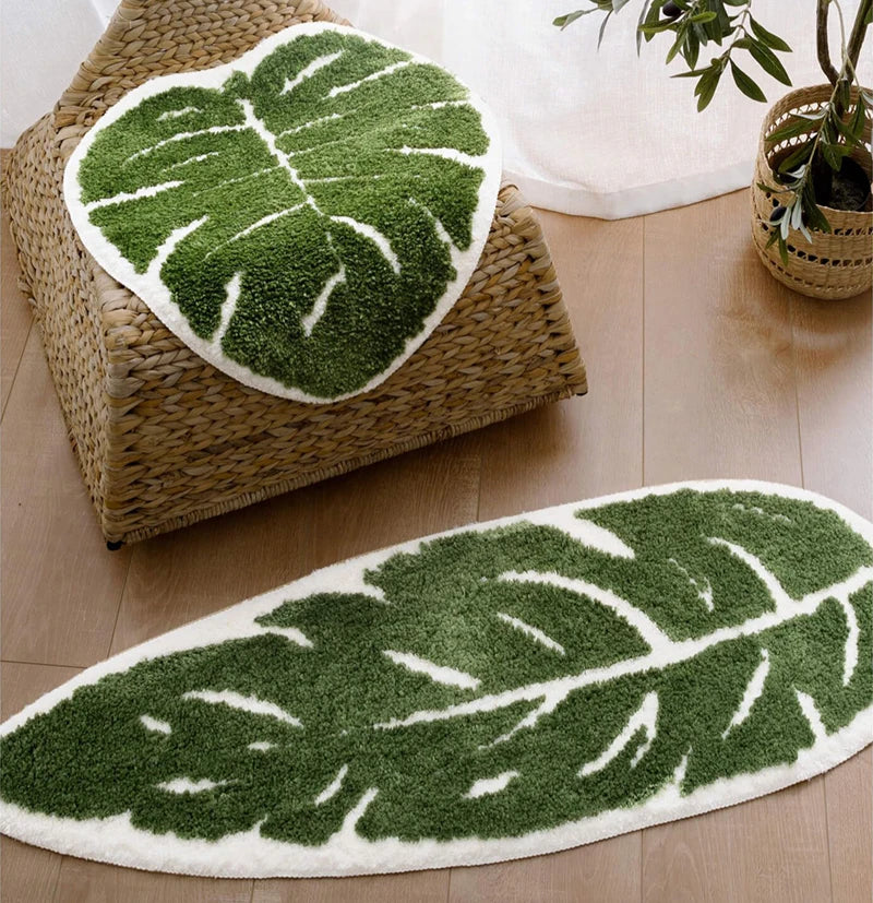 Monstera Albina Bath Mat