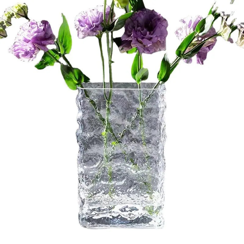 Glacier Flower Vase transparent rainbow hydroponics flower vase electroplated decorative vase