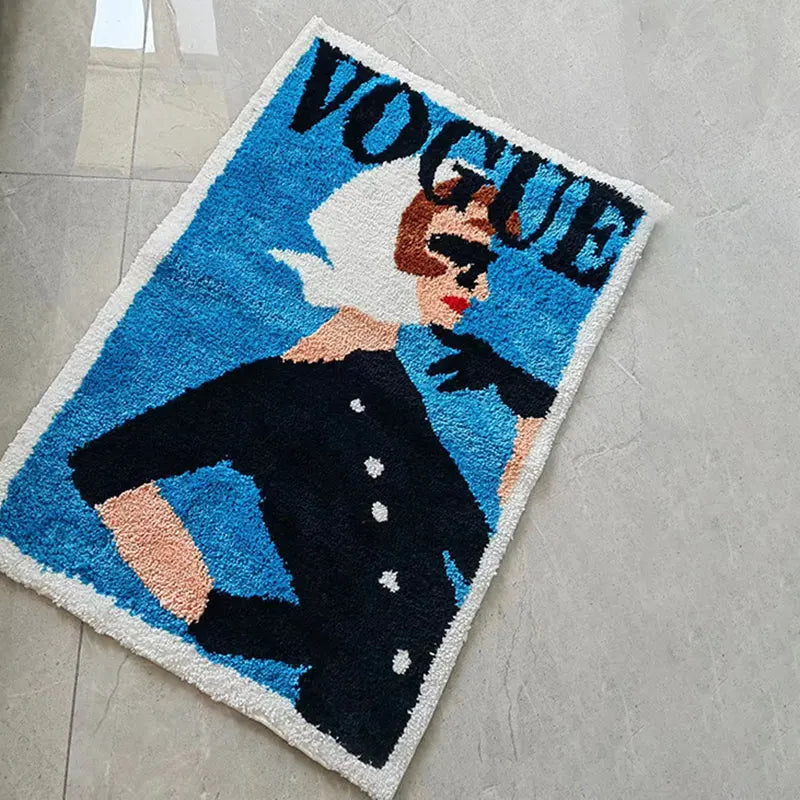 Vintage Magazine Poster Rug