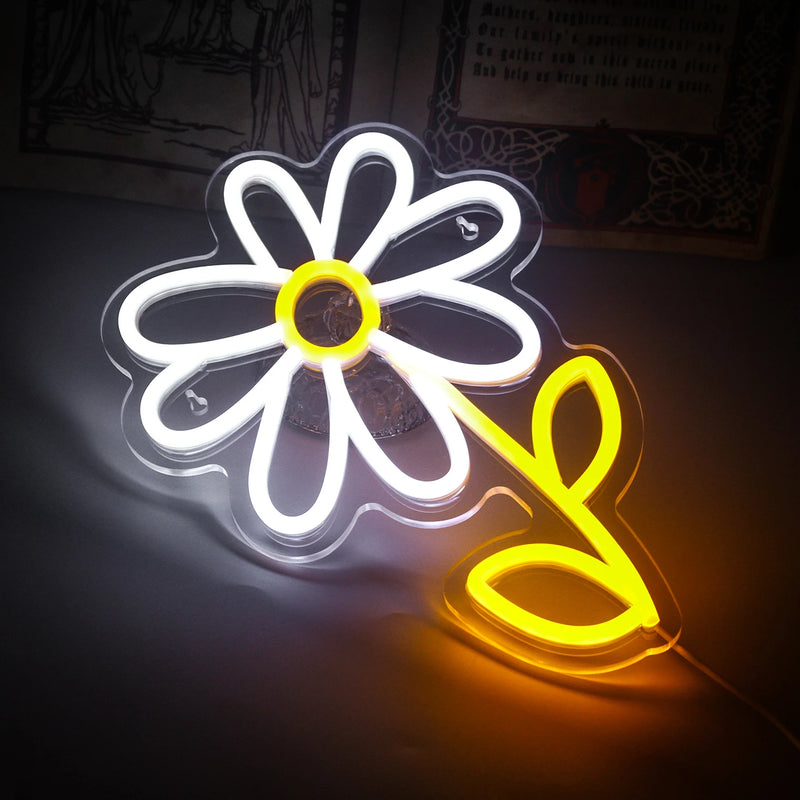 Daisy neon sign party bedroom living room decor