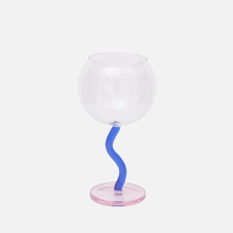 Saxo Wavy Glass Goblet