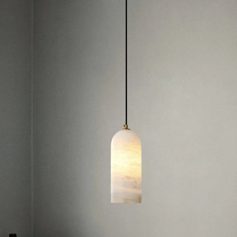 marble led pendant lamp cylindrical pendant light with adjustable cord