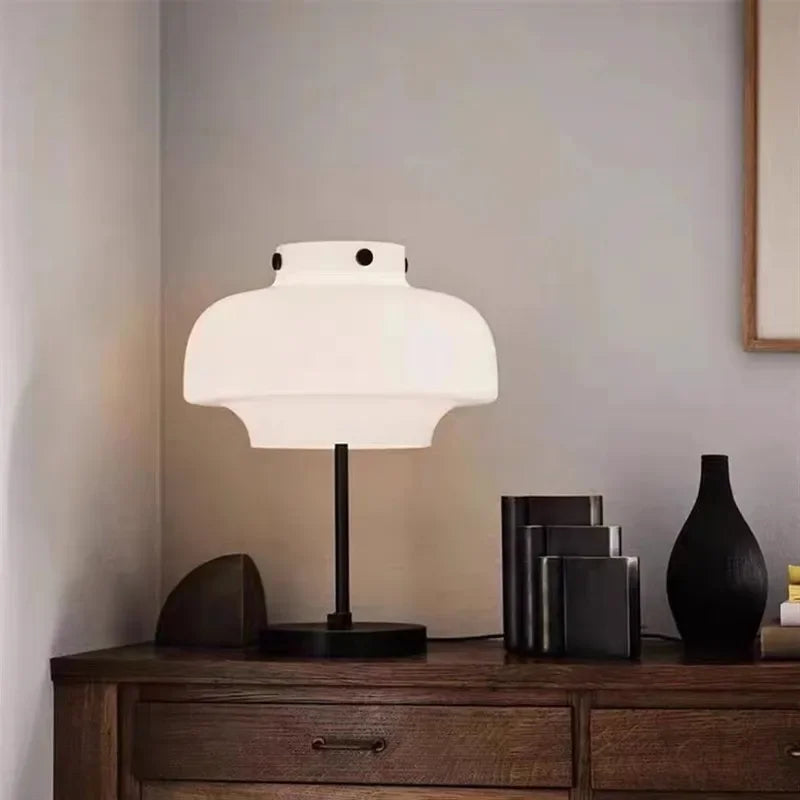 Nordic modern minimalist table lamp glass creative art table lamp LED home decoration living room bedroom bedside lamp