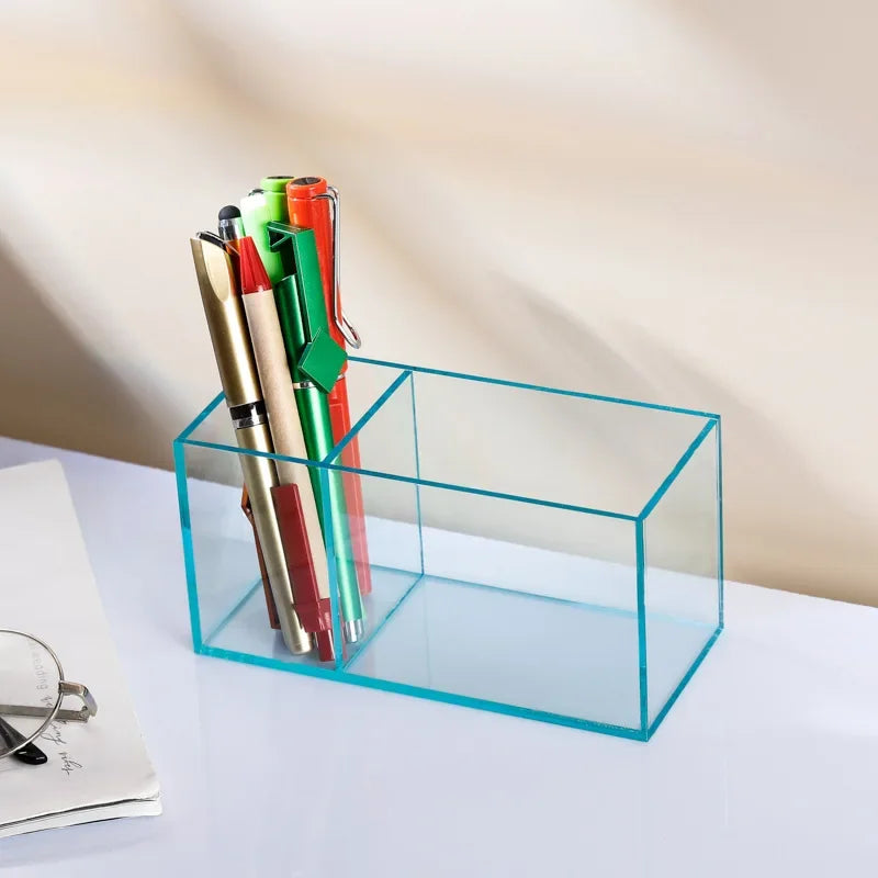 Transparent Color Acrylic Pen Holder desk organizer