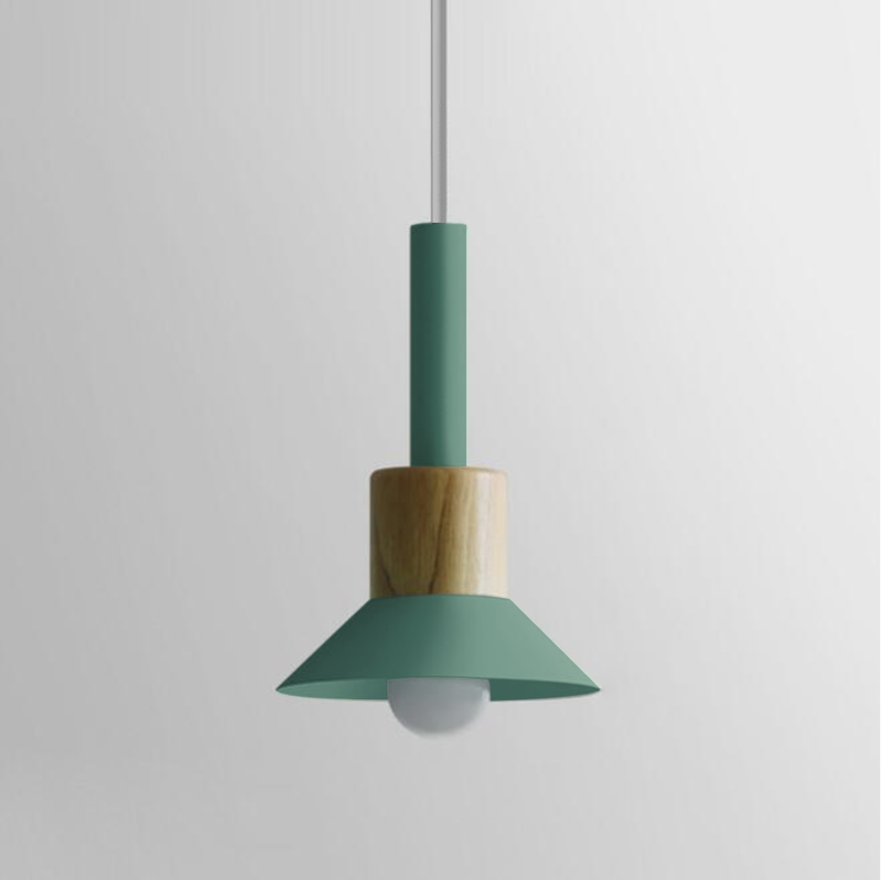 Astrid Metal & Wood Pendant Lights - Final Sale