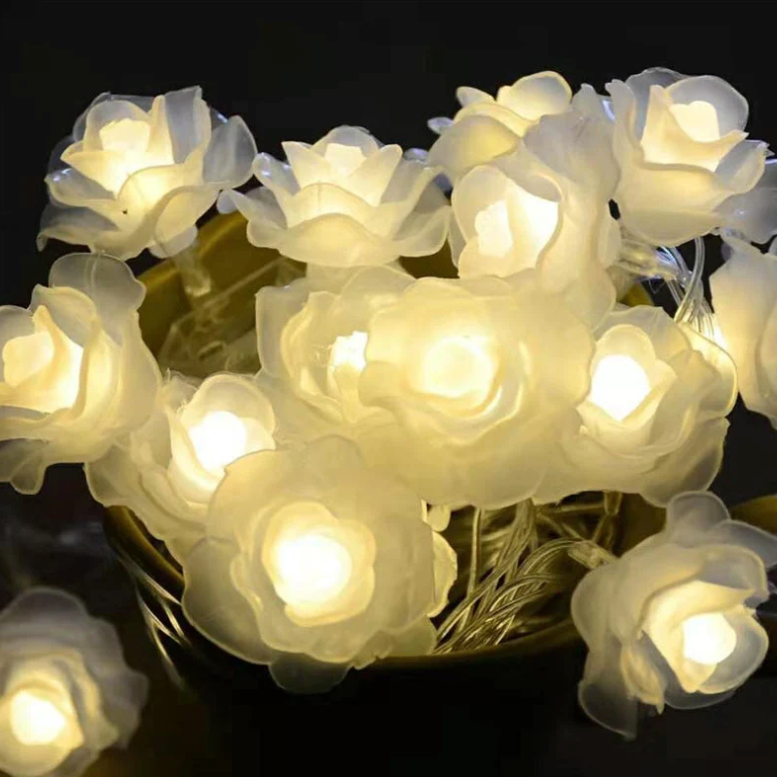 Deluxe Rose Flower LED String Lights