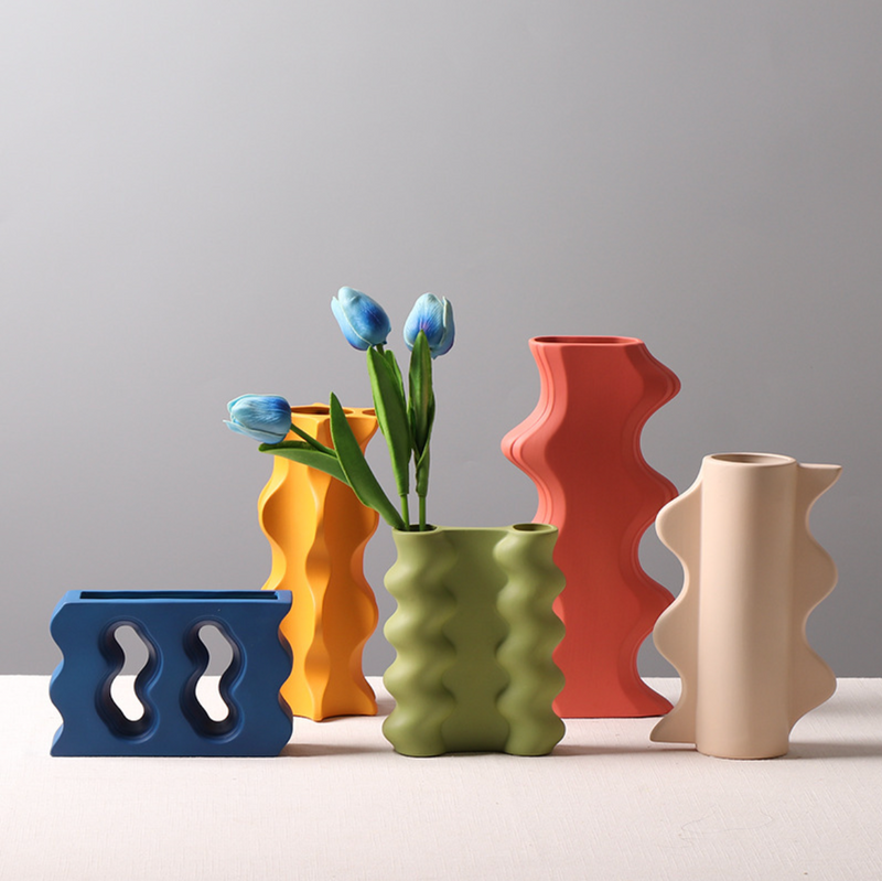 Color Shockwave Ceramic Vase - Offline