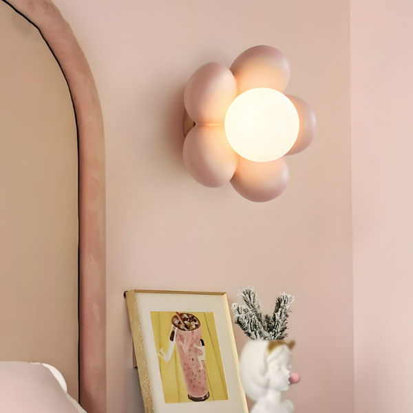 Flower Globe LED Wall Light