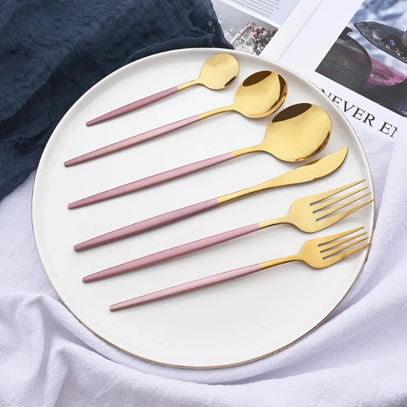 6Pcs Western Dinnerware Cutlery Set