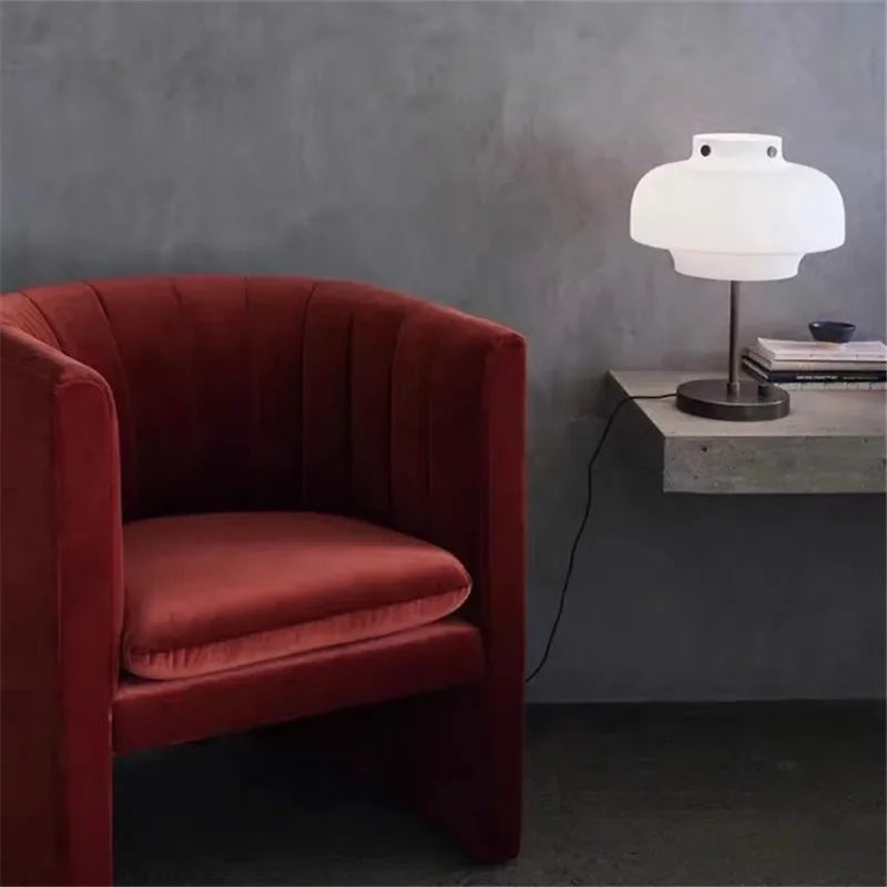 Nordic modern minimalist table lamp glass creative art table lamp LED home decoration living room bedroom bedside lamp