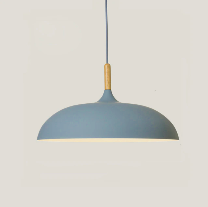 Soft Pastel Palette Pendant Lights in Metal & Wood - Final Sale