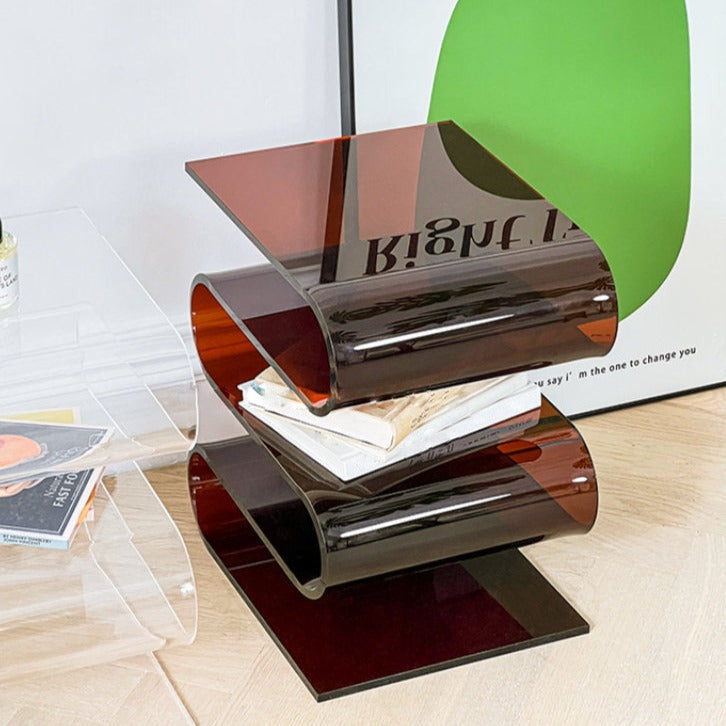 Swing Wave Acrylic Rack Side Table