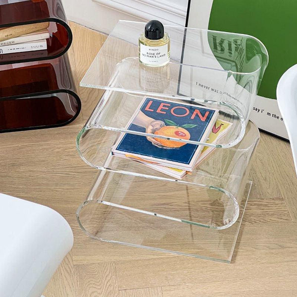 Swing Wave Acrylic Rack Side Table