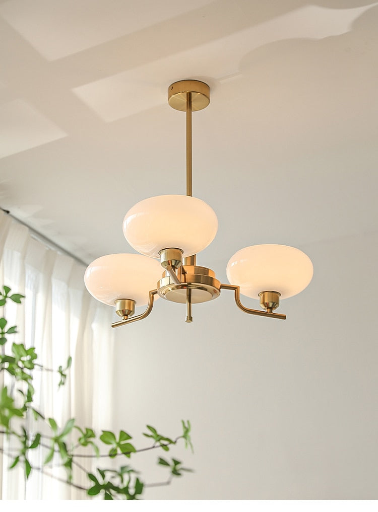 Teresie Mid-Century Glass Orb Chandelier