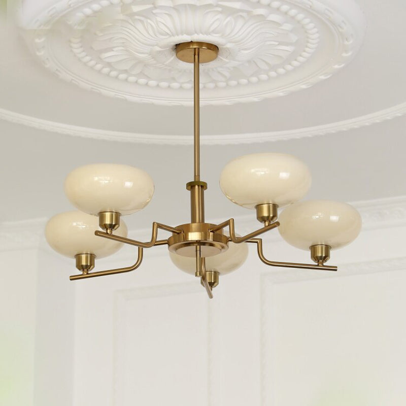 Teresie Mid-Century Glass Orb Chandelier