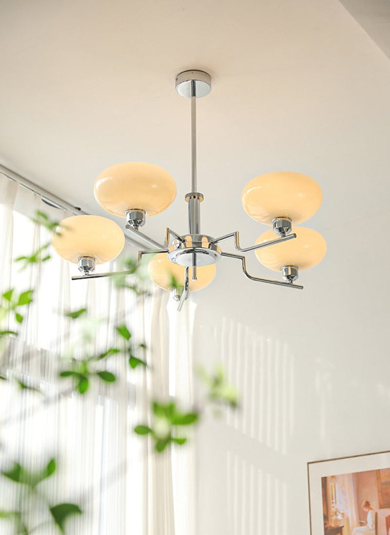 Teresie Mid-Century Glass Orb Chandelier